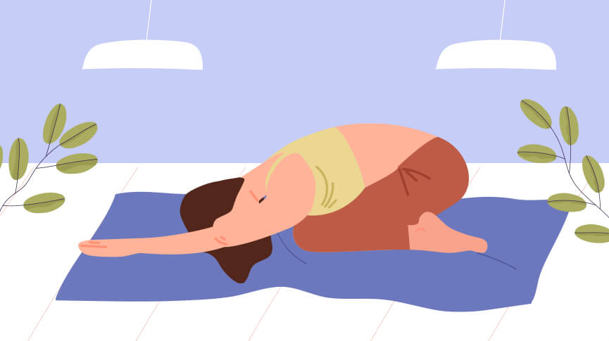The 5 Best Yoga Poses For Relieving Period Pain & Why They Work - Put A Cup  In It