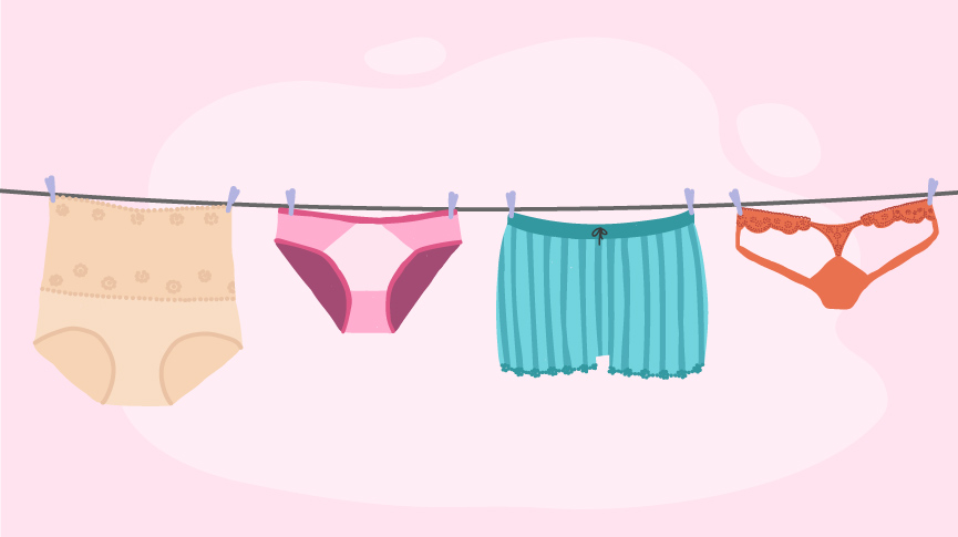 An extra advice! If you're wearing underwear go with something really